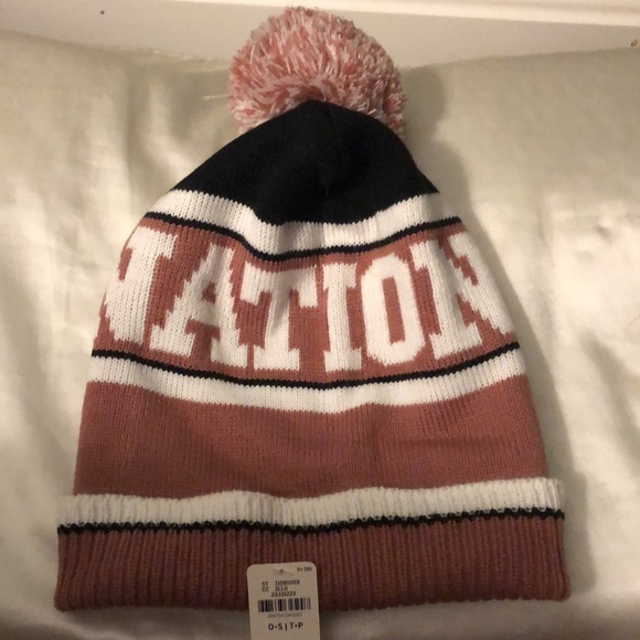 PINK NATION VICTORIA SECRET WINTER POM POM HAT - Picture 2 of 7